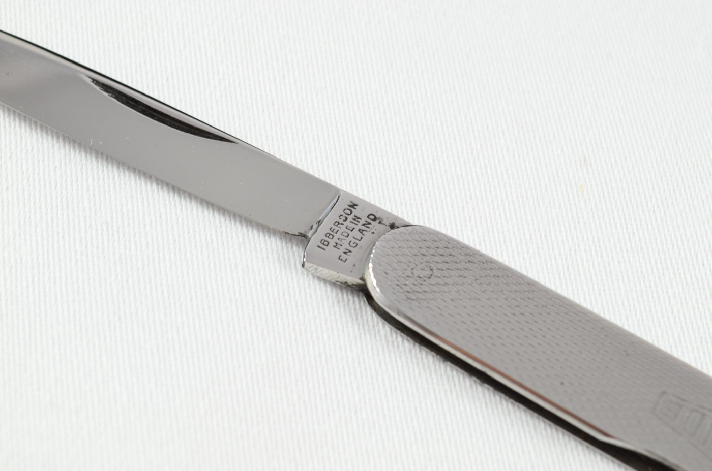 An Ibberson Folding Engine Turned Stainless Steel Pocket Pen Knife Sheffield - Image 5