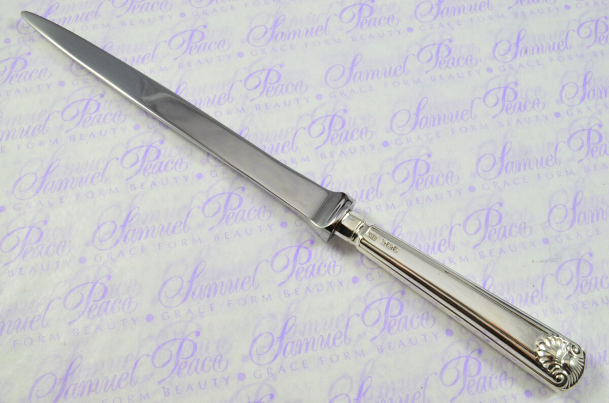 Harrison Brothers Sheffield Sterling Silver Handled Letter Opener Georgian Shell Pattern 1909 Cased - Image 3