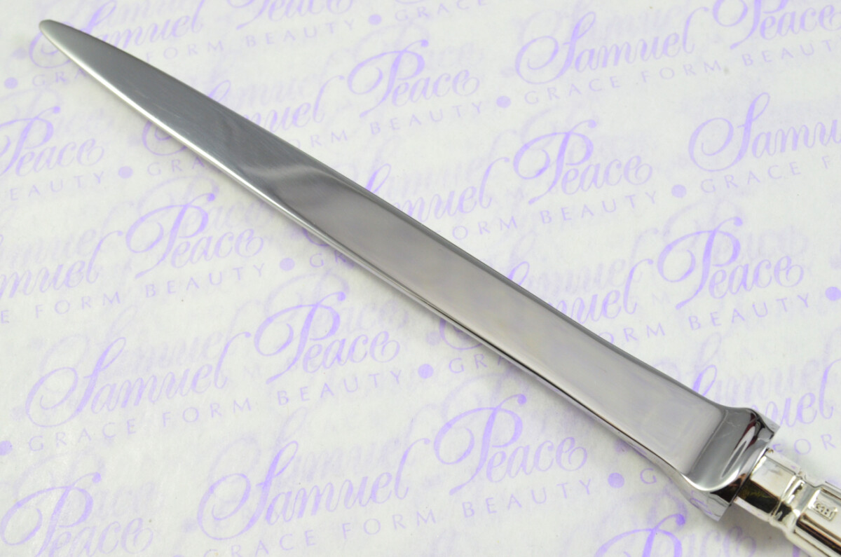 Harrison Brothers Sheffield Sterling Silver Handled Letter Opener Georgian Shell Pattern 1909 Cased - Image 7