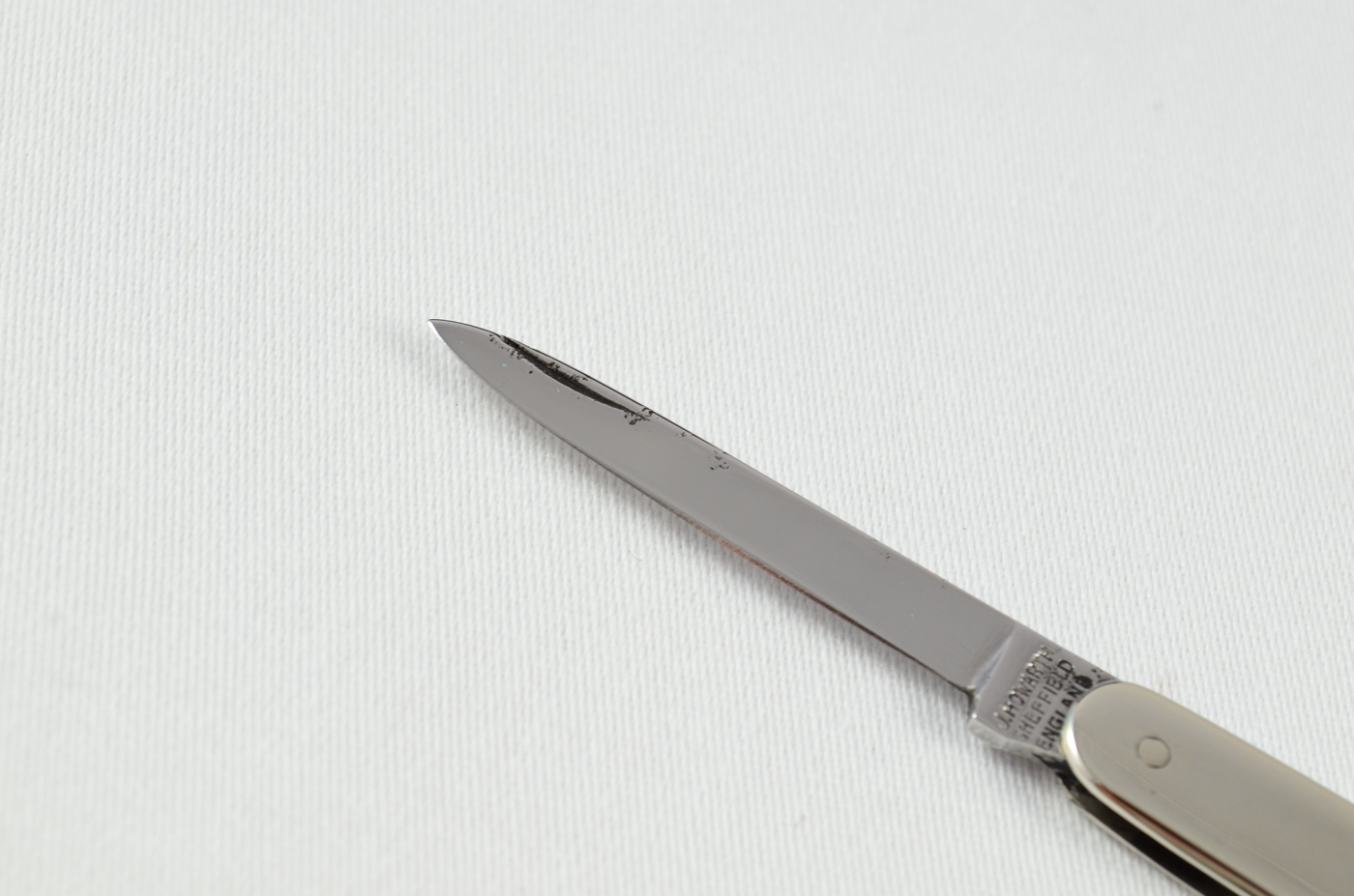 A J. Howarth Folding Nickel Scaled Pocket Pen Knife Sheffield - Image 2