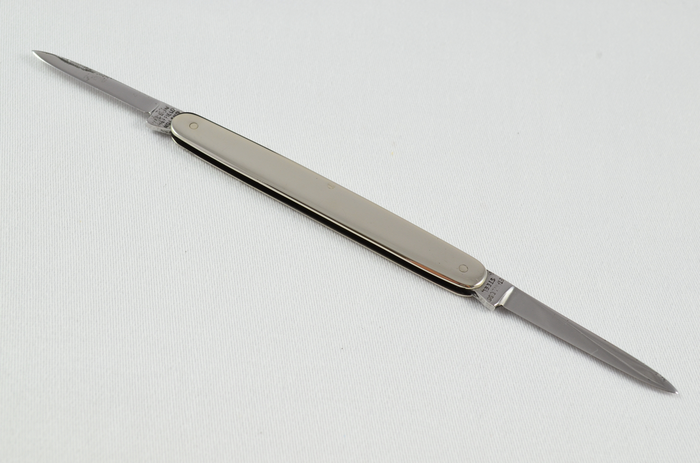A J. Howarth Folding Nickel Scaled Pocket Pen Knife Sheffield - Image 5