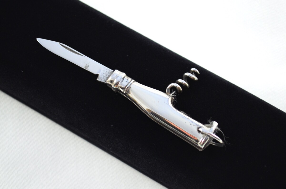 Richards of Sheffield Champagne Stainless Steel Bladed Steel Scaled Pen Knife