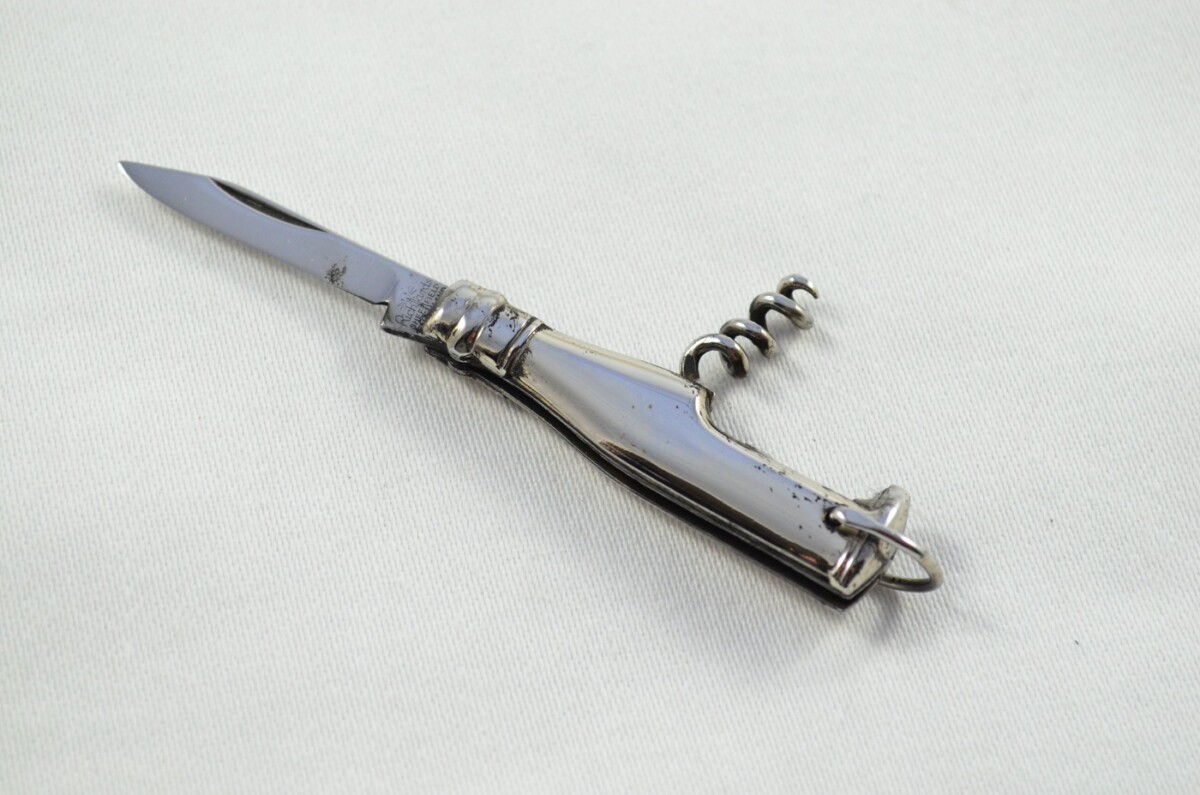 Richards of Sheffield Champagne Stainless Steel Bladed Steel Scaled Pen Knife - Image 2