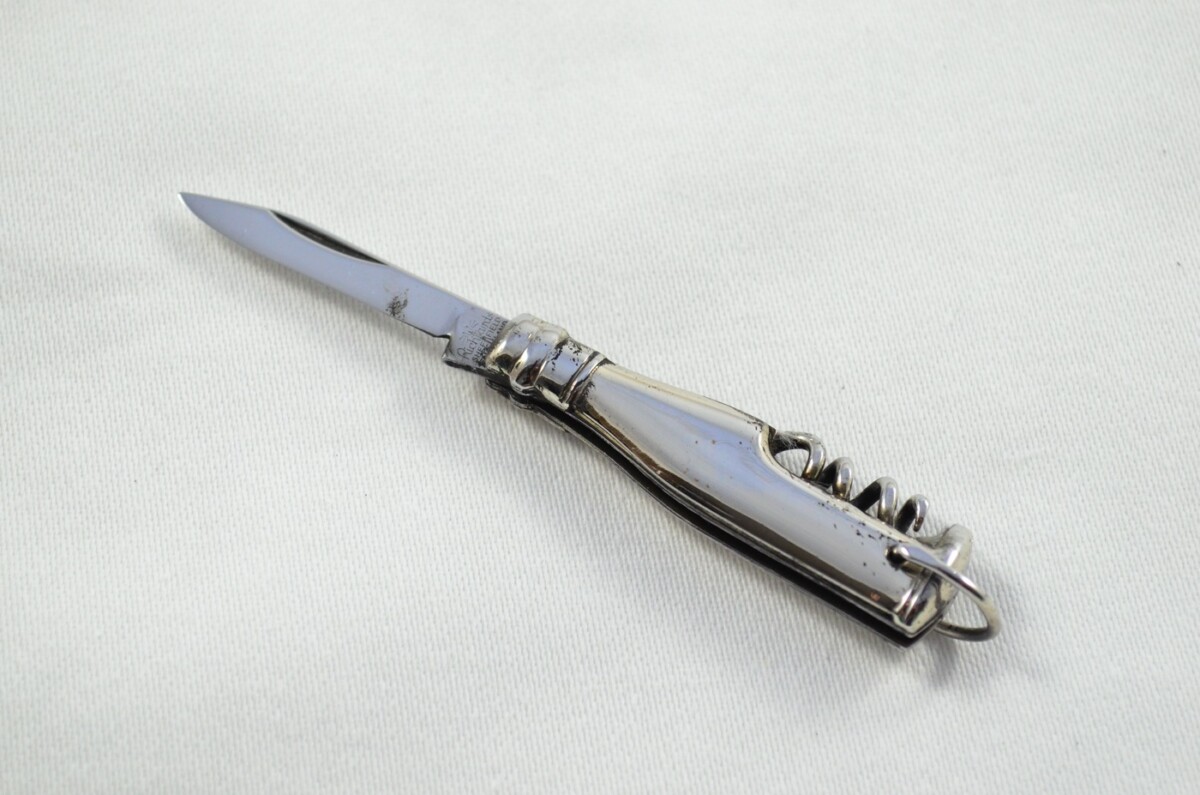 Richards of Sheffield Champagne Stainless Steel Bladed Steel Scaled Pen Knife - Image 3