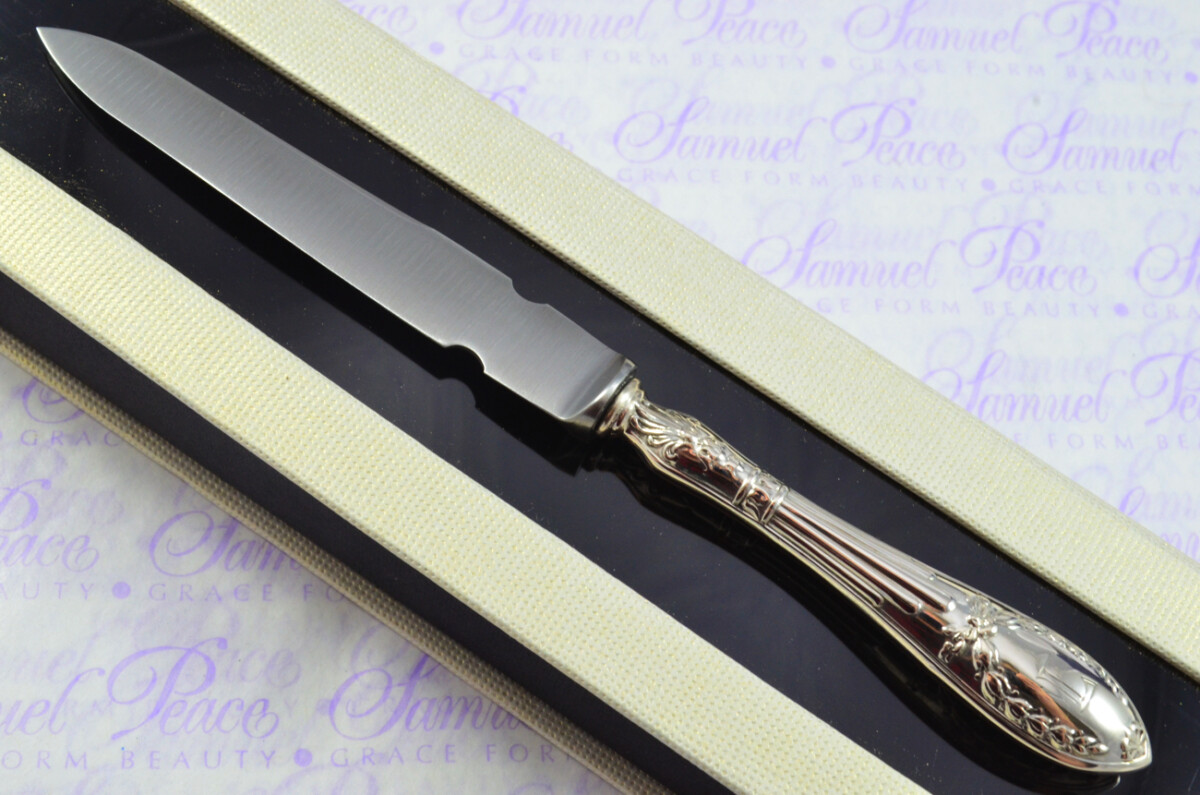 German .800 Silver Handled Letter Opener Kühnhaide Pattern C.1900 Cased