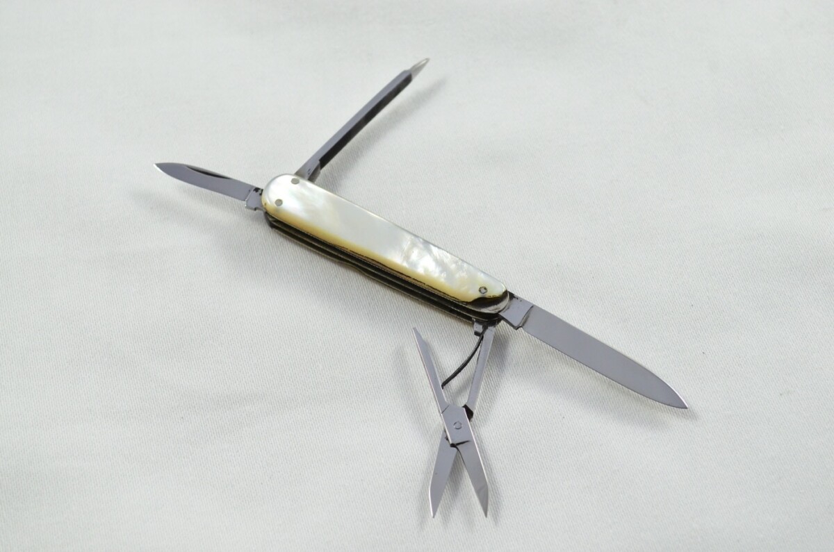 Rostfrei Solingen Carbon Steel Bladed Mother Of Pearl Scaled Pen/Pocket Knife - Image 6