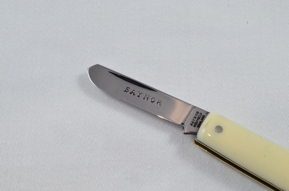Sheffield W. Saynor Folding Ivory Handled Budding Knife - Image 2