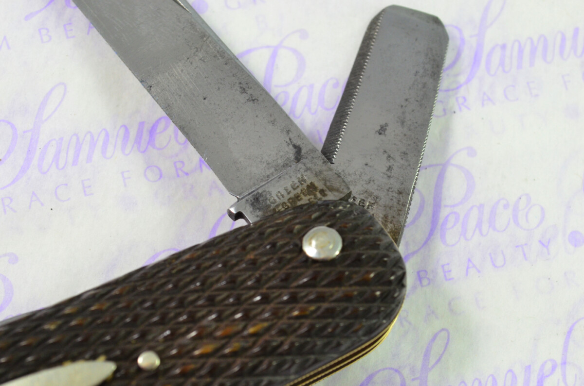 Antique RARE Sheffield Sportsman Knife Genuine c.1900 Green & Green Made in Sheffield England - Image 8
