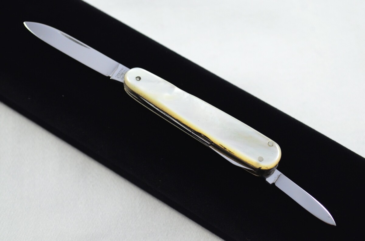 Rostfrei Solingen Carbon Steel Bladed Mother Of Pearl Scaled Pen/Pocket Knife - Image 7