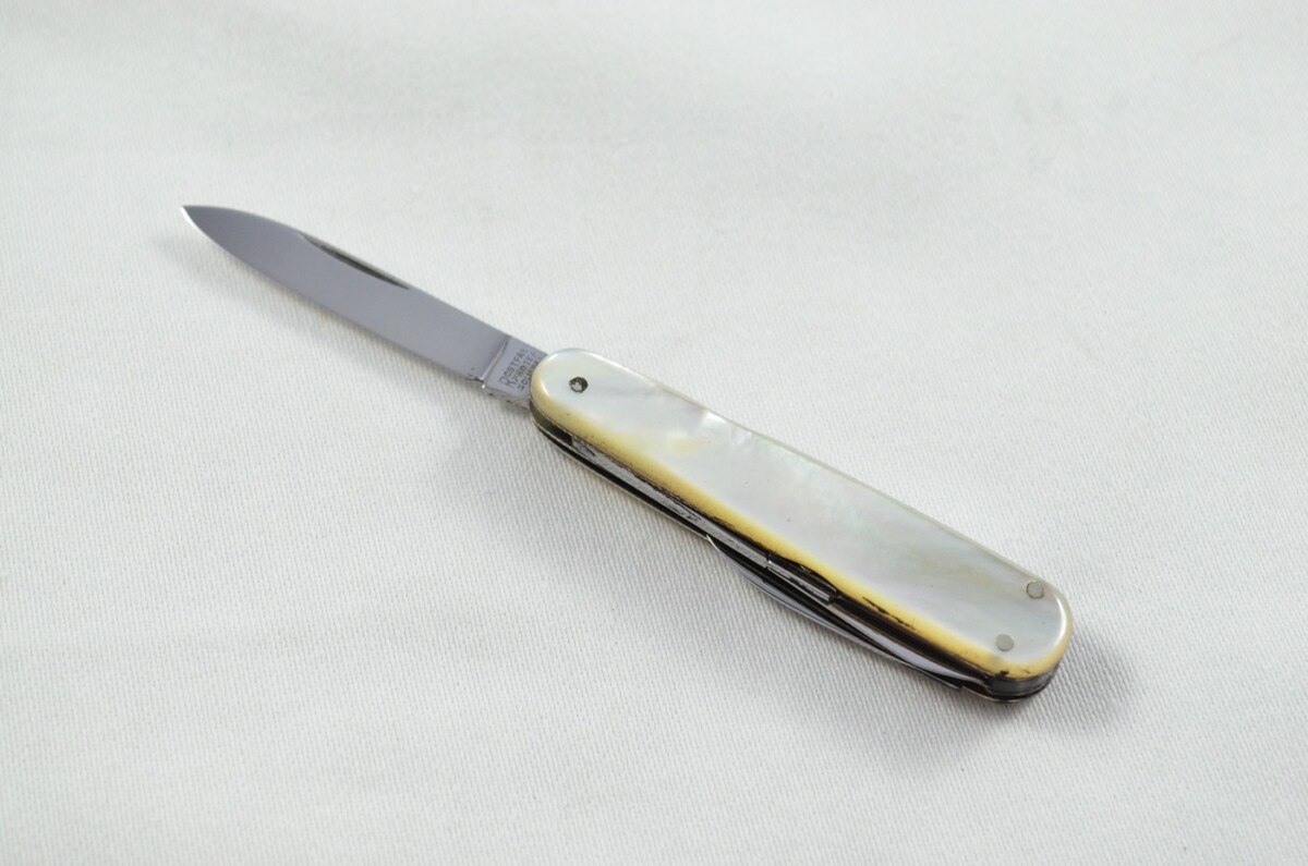 Rostfrei Solingen Carbon Steel Bladed Mother Of Pearl Scaled Pen/Pocket Knife - Image 8