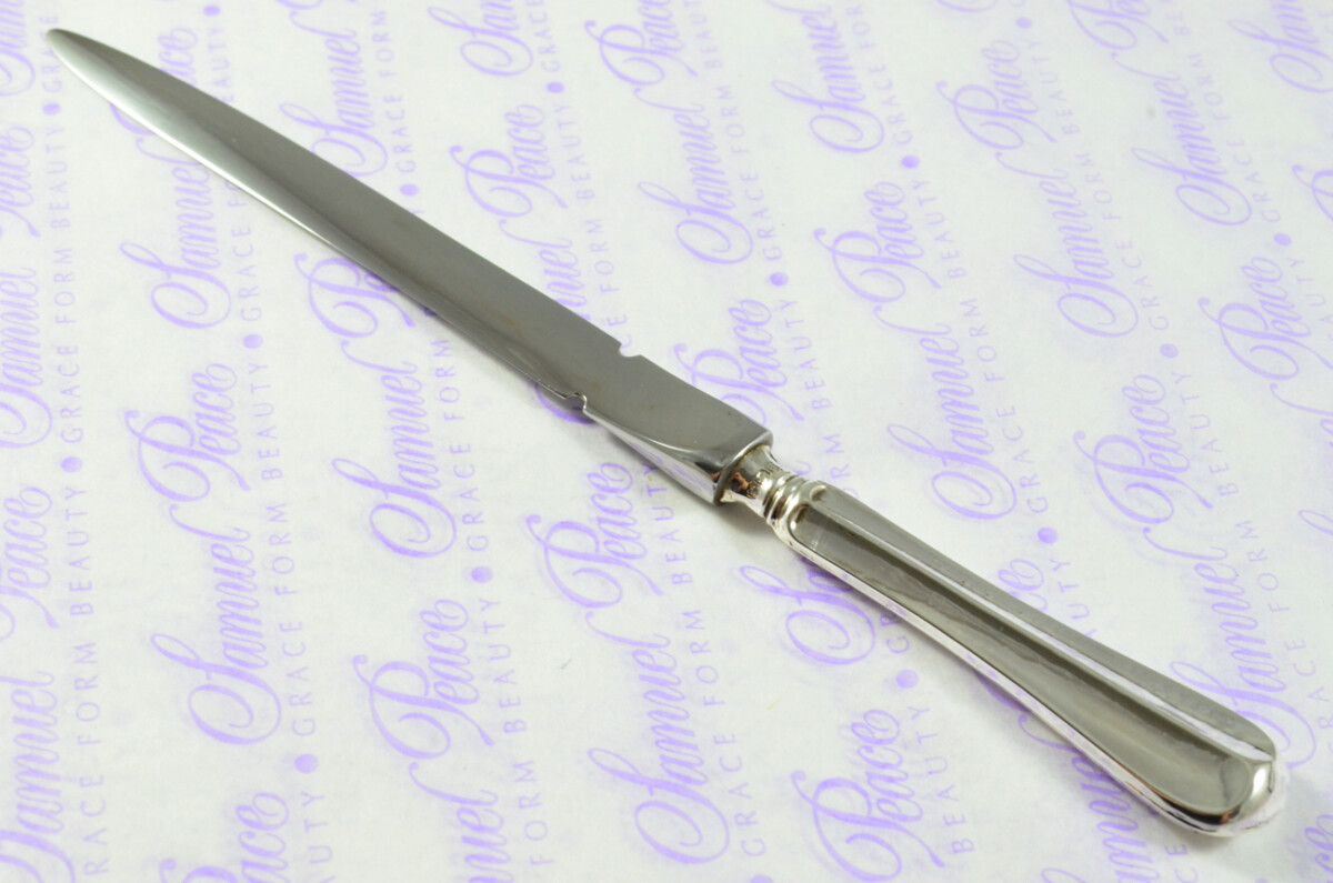 William Yates Rattail Pattern Sterling Silver Letter Opener Sheffield 1918 - Image 4