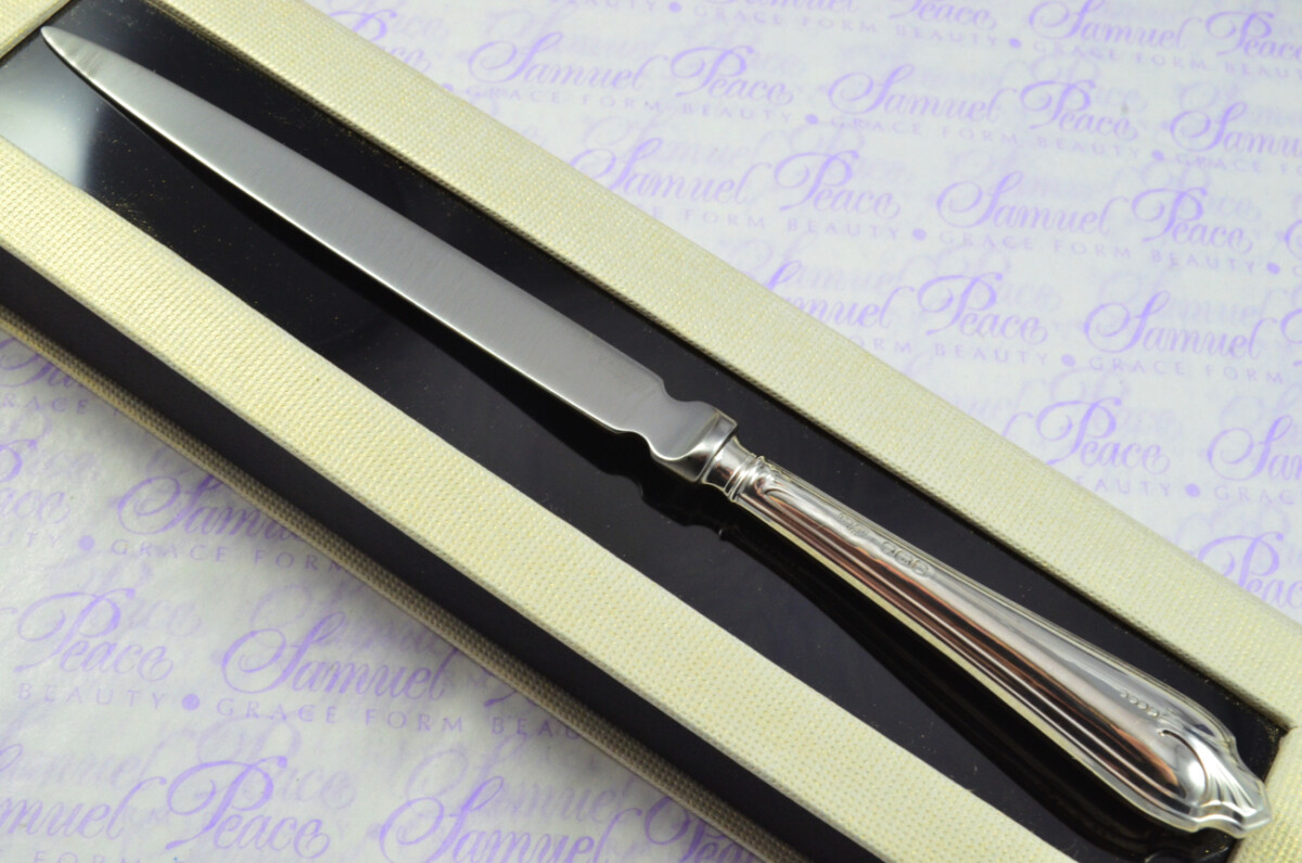 Amazing Goldsmiths & Silversmiths Sheffield  Sterling Silver Handled Letter Opener Beauford Pattern 1922 Cased