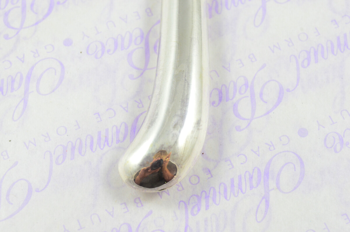 Frederick C Asman Plain pistol Pattern Sterling Silver Magnifying Glass Sheffield 1910 - Image 7