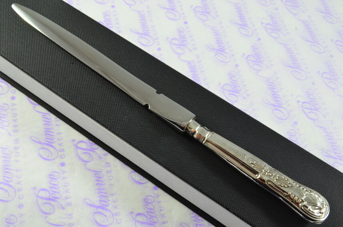 William Yates Kings Pattern Sterling Silver Letter Opener Sheffield 1927