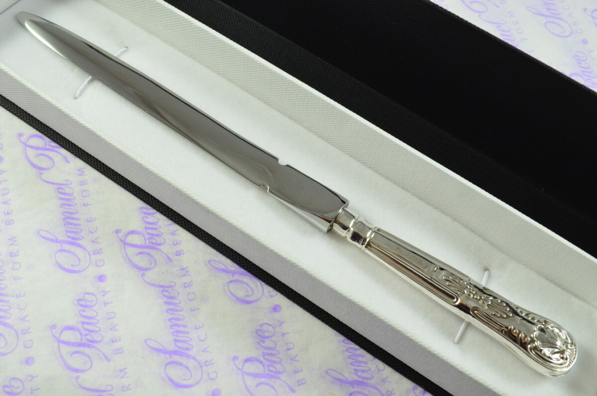 William Yates Kings Pattern Sterling Silver Letter Opener Sheffield 1927 - Image 3