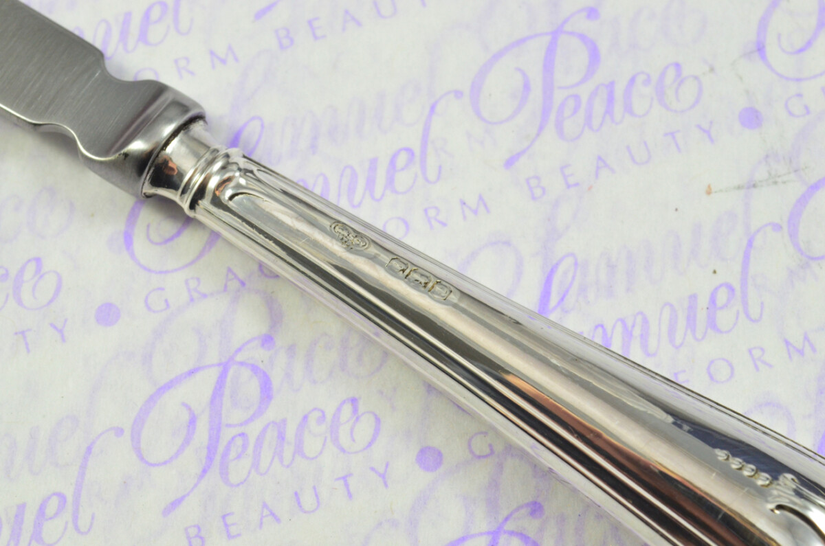 Amazing Goldsmiths & Silversmiths Sheffield  Sterling Silver Handled Letter Opener Beauford Pattern 1922 Cased - Image 6