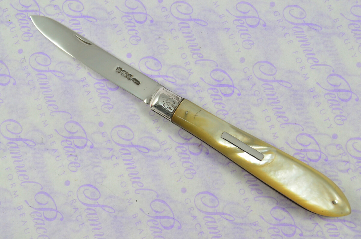 Huge Pristine Silver Bladed Mother Of Pearl Fully Restored Sheffield Made Pen/Pocket Knife 1903 - Image 3