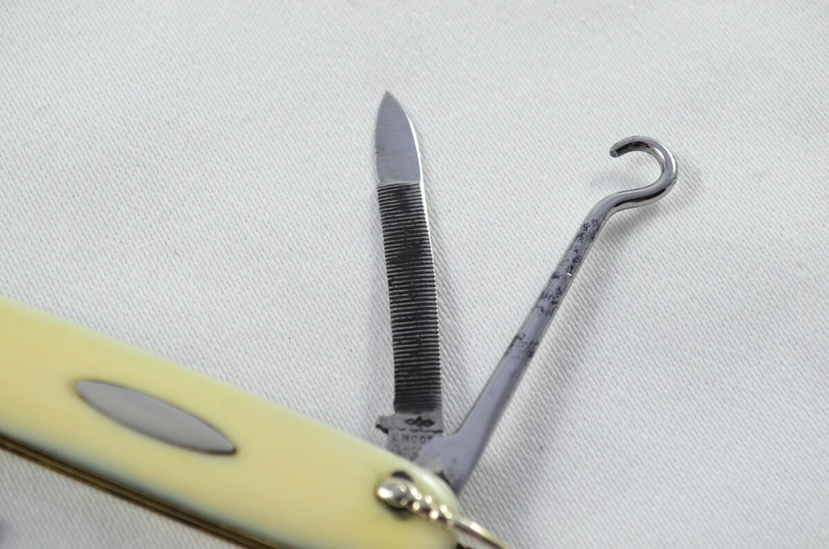 T. Turner Encore Carbon Steel Bladed Ivory Scaled Pen/Pocket Knife - Image 5