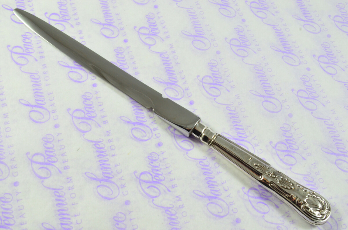 William Yates Kings Pattern Sterling Silver Letter Opener Sheffield 1927 - Image 4