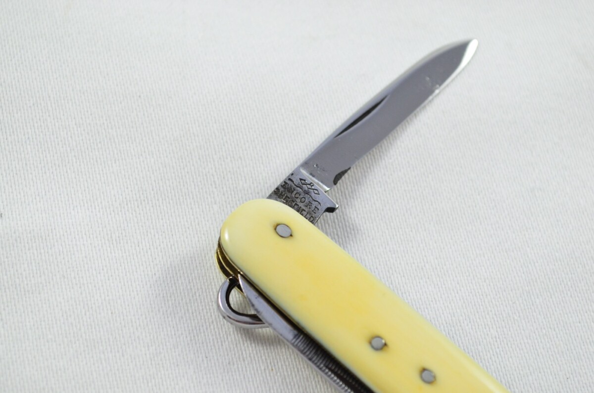 T. Turner Encore Carbon Steel Bladed Ivory Scaled Pen/Pocket Knife - Image 8