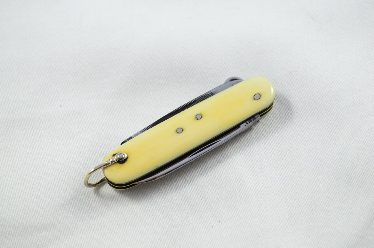 T. Turner Encore Carbon Steel Bladed Ivory Scaled Pen/Pocket Knife - Image 9