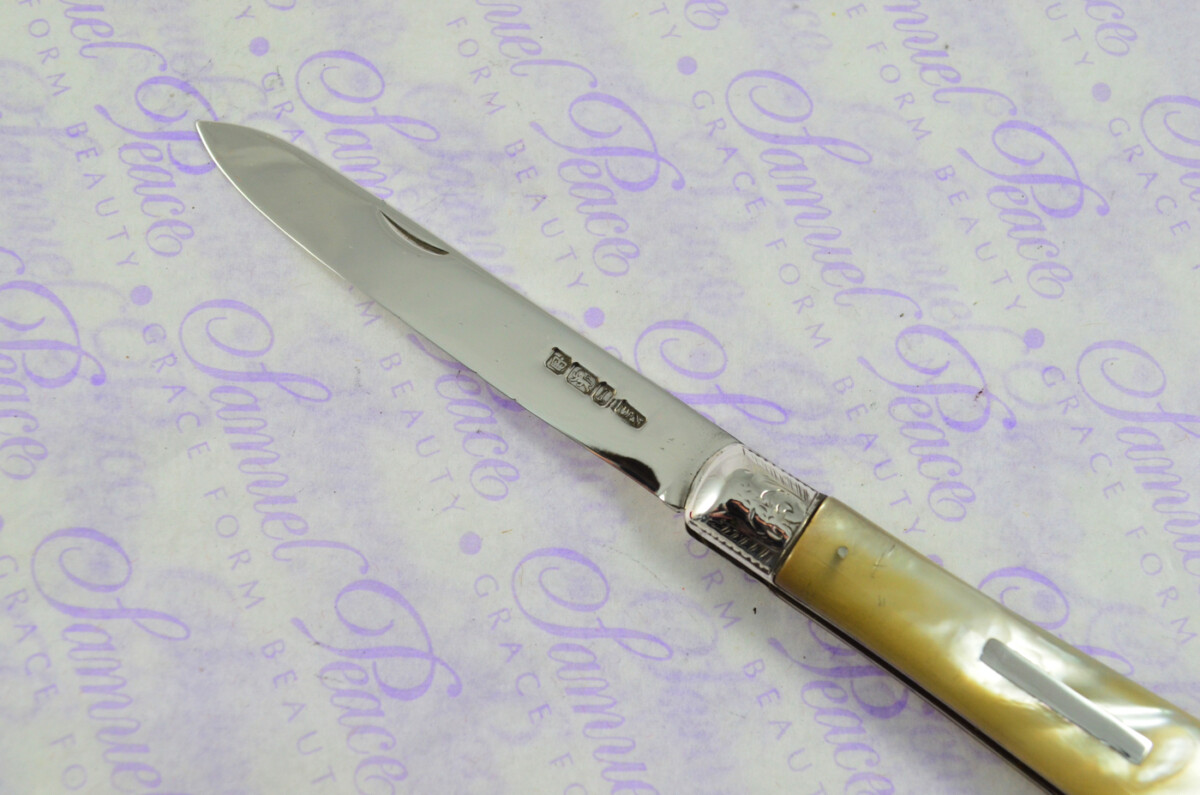 Huge Pristine Silver Bladed Mother Of Pearl Fully Restored Sheffield Made Pen/Pocket Knife 1903 - Image 5