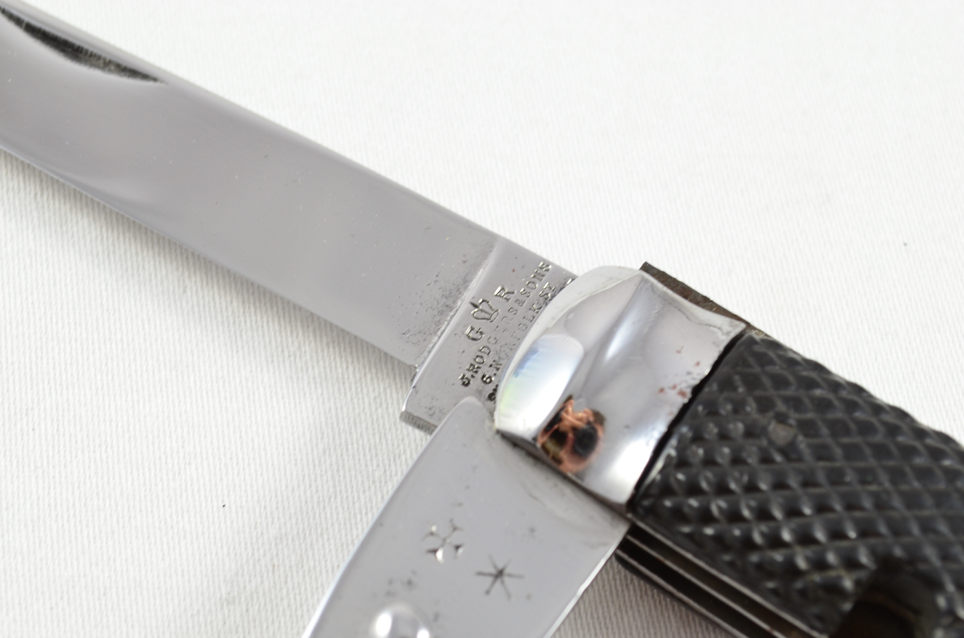 A Joseph Rodgers & Sons Antique 1938 3 Piece Army Pocket Pen Knife Sheffield - Image 3