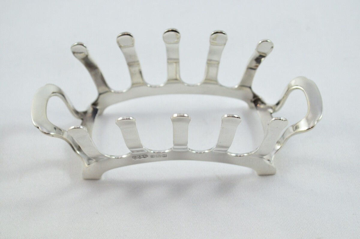 RARE Stunning Sterling Silver Hallmarked Toast Rack Made in Birmingham 1935 - Image 2