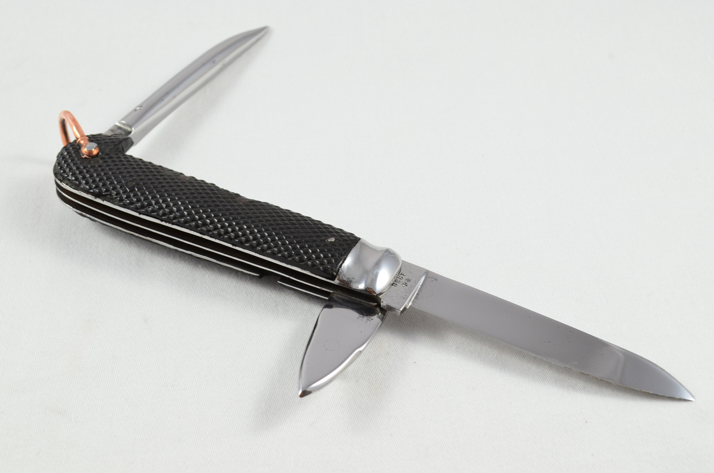 A Joseph Rodgers & Sons Antique 1938 3 Piece Army Pocket Pen Knife Sheffield - Image 4