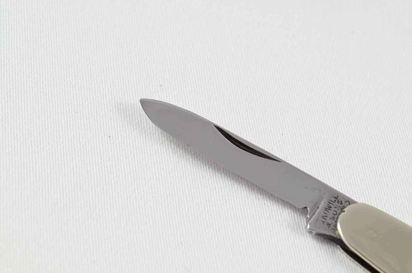 A J. Nowill Folding Nickel Pocket Pen Knife Sheffield - Image 2
