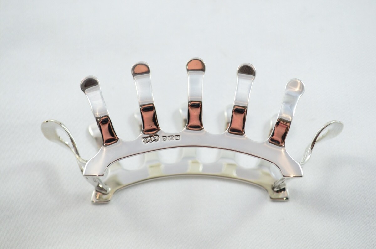 RARE Stunning Sterling Silver Hallmarked Toast Rack Made in Birmingham 1935 - Image 5
