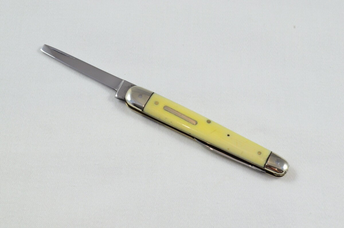 Sheffield Made Victorian Imitation Ivory Handled Pocket Pen Knife Double Bolster C.1880 - Image 3