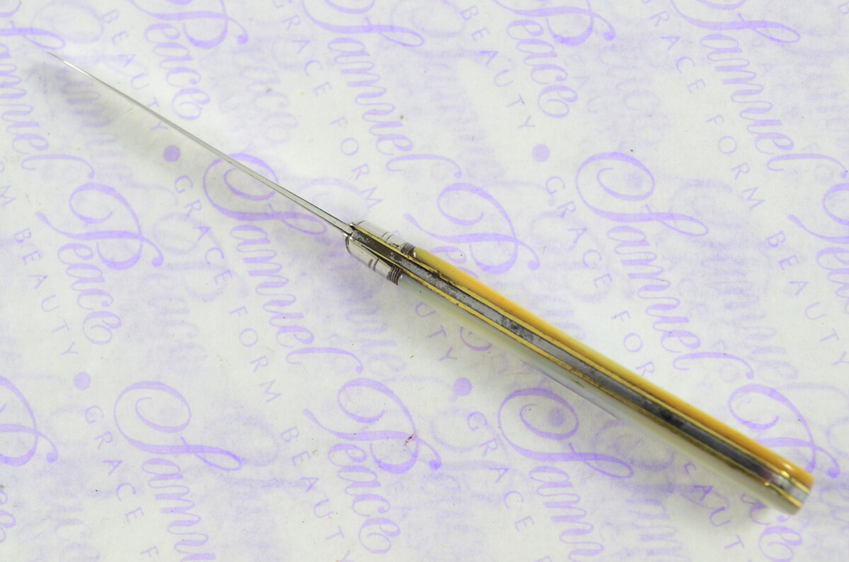 Pristine Silver Bladed Mother Of Pearl Fully Restored Sheffield Made Pen/Pocket Knife 1870 - Image 4