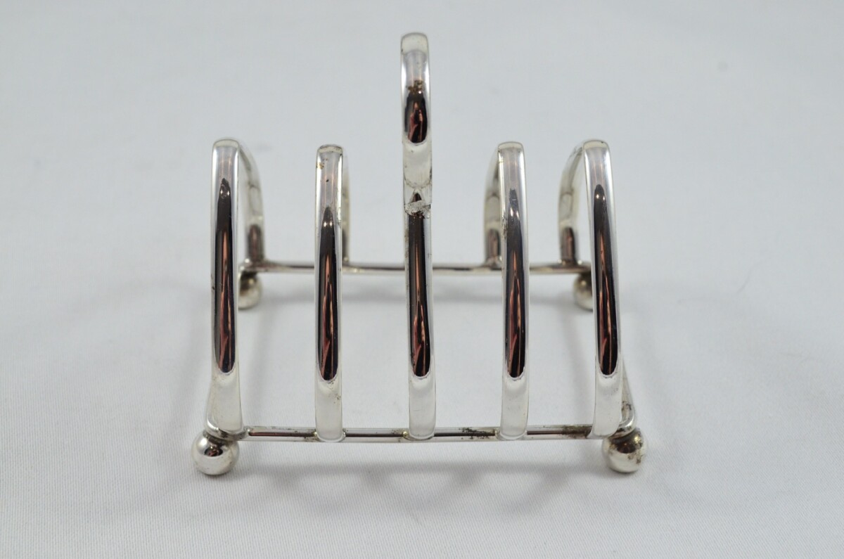 Art Nouveau Silver Plated Toast Rack Circa 1900 - Image 2