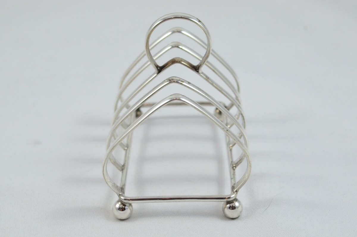 Art Nouveau Silver Plated Toast Rack Circa 1900 - Image 3