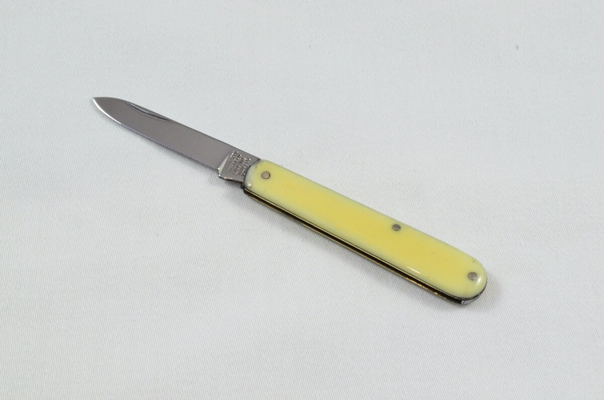 J. Watts Sheffield Made Imitation Ivory Handled Pocket Pen Knife