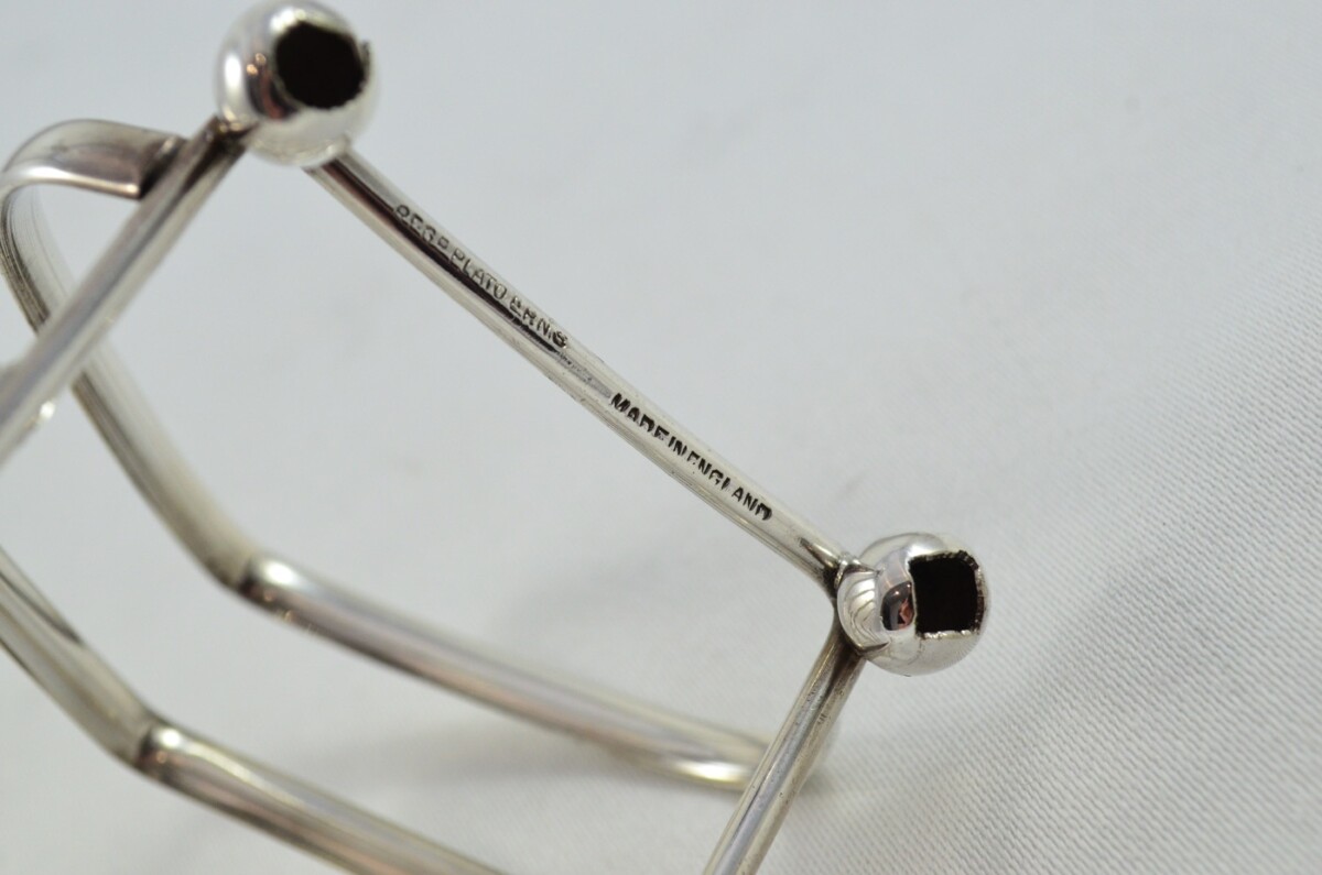 Art Nouveau Silver Plated Toast Rack Circa 1900 - Image 4
