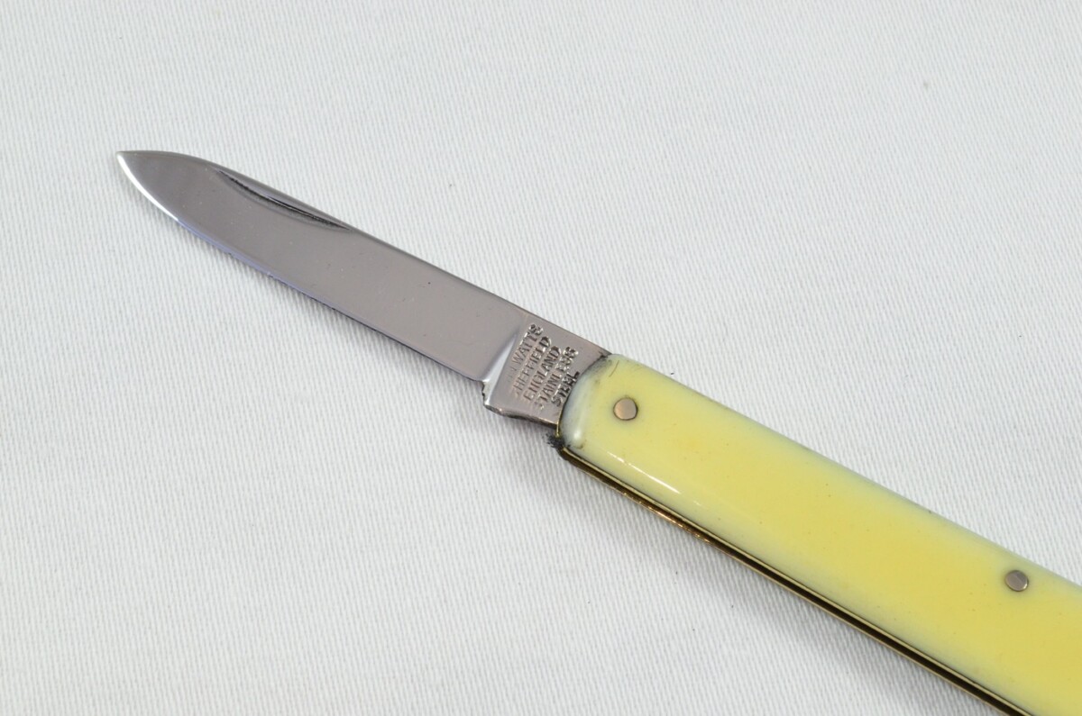 J. Watts Sheffield Made Imitation Ivory Handled Pocket Pen Knife - Image 2