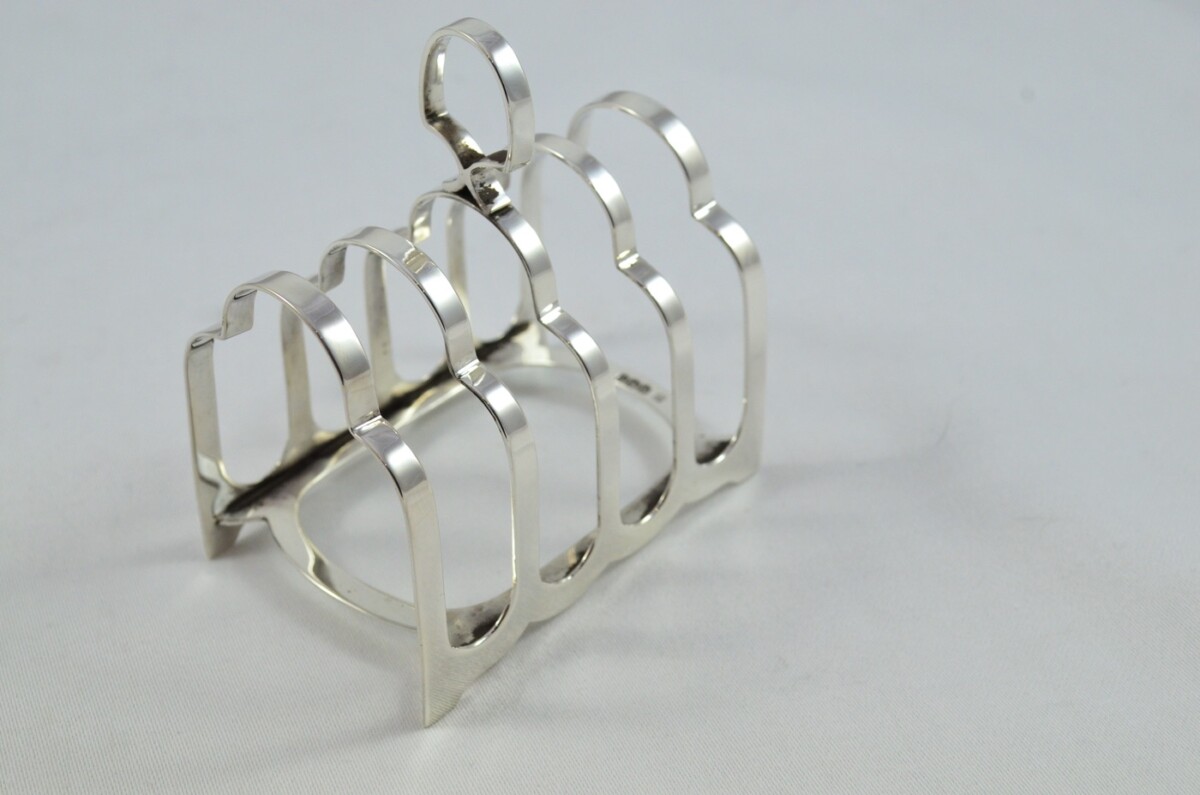 Sterling Silver Hallmarked Toast Rack Made in Sheffield 1919