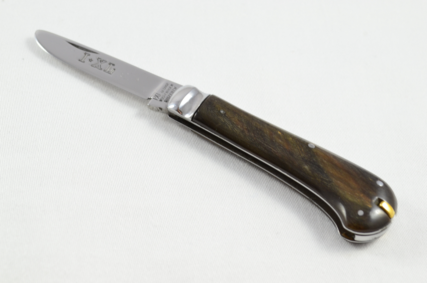 IXL Wolstenholme Penknife – 1 Blade, Toothpick & Tweezers – Buffalo Horn – c.1910