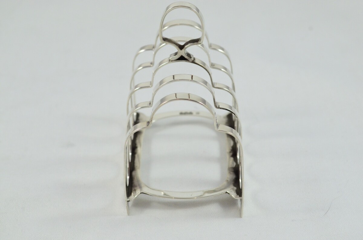 Sterling Silver Hallmarked Toast Rack Made in Sheffield 1919 - Image 3