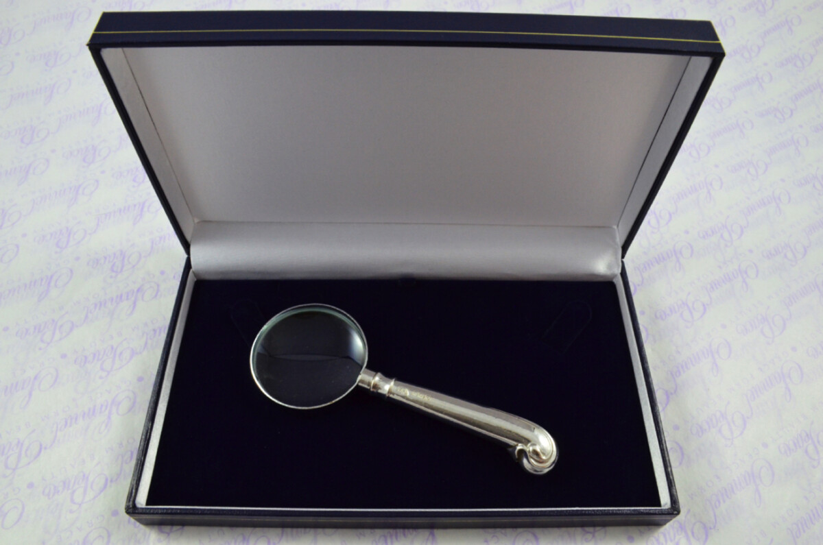 Atkin Bros Fluted Pistol Pattern Sterling Silver Magnifying Glass Sheffield 1913 - Image 9