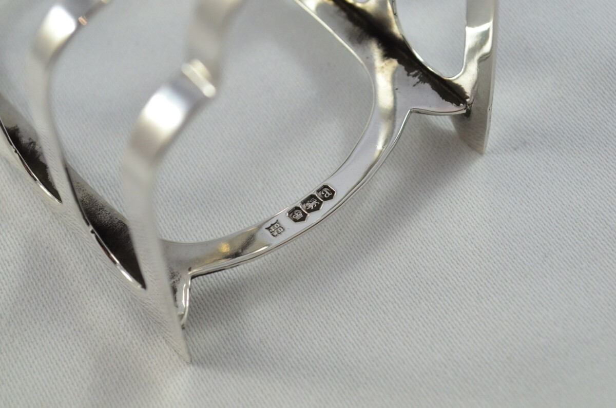 Sterling Silver Hallmarked Toast Rack Made in Sheffield 1919 - Image 4