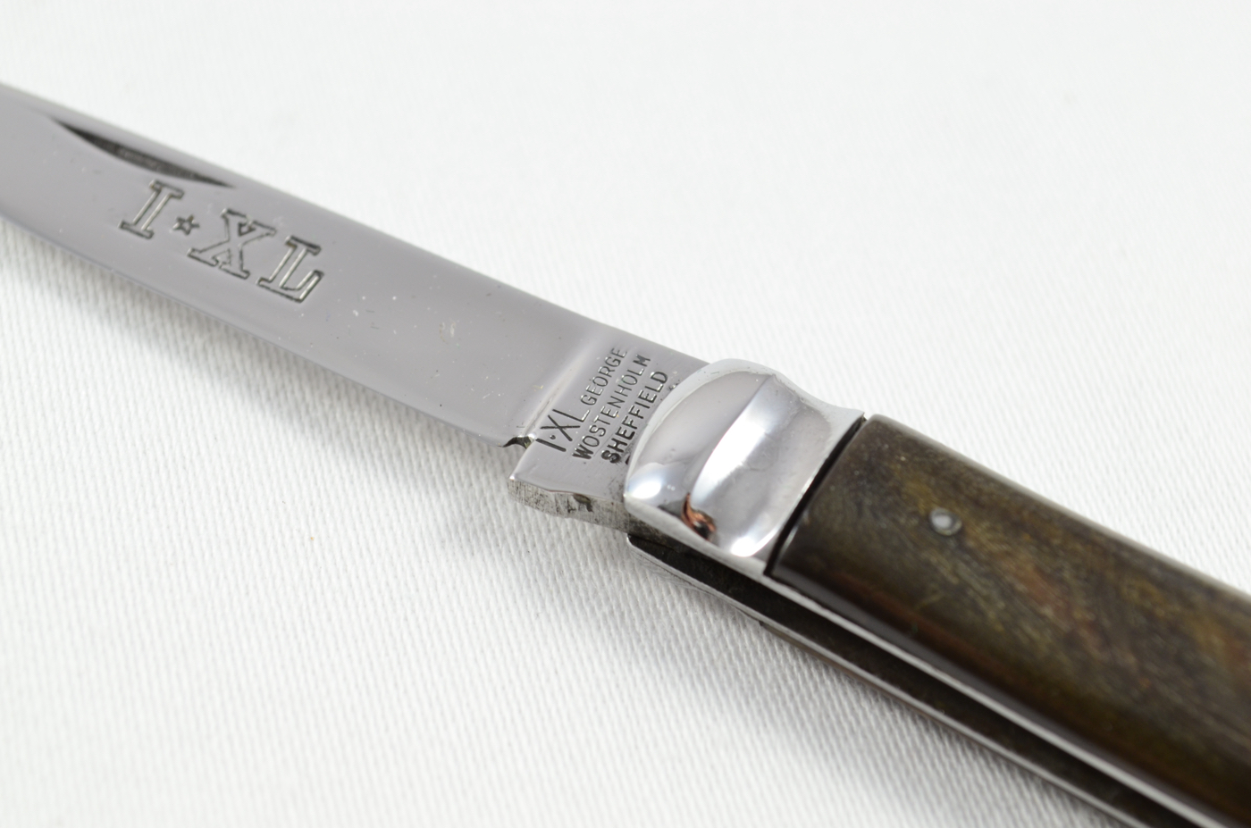 IXL Wolstenholme Penknife – 1 Blade, Toothpick & Tweezers – Buffalo Horn – c.1910 - Image 3