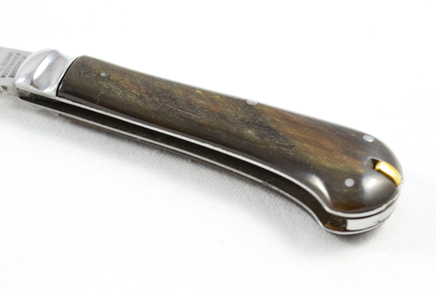 IXL Wolstenholme Penknife – 1 Blade, Toothpick & Tweezers – Buffalo Horn – c.1910 - Image 4