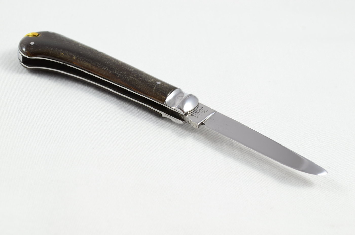 IXL Wolstenholme Penknife – 1 Blade, Toothpick & Tweezers – Buffalo Horn – c.1910 - Image 5