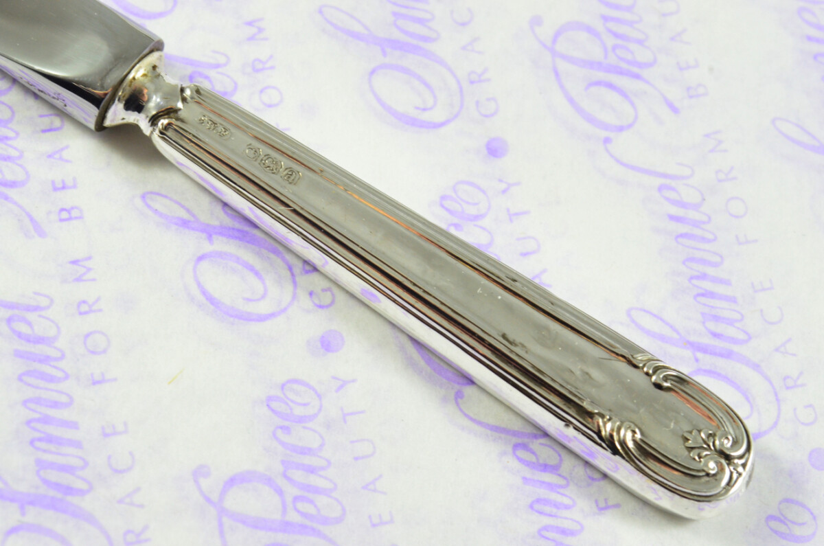 C W Fletcher Elaine Pattern Sterling Silver Letter Opener Sheffield 1918 - Image 8