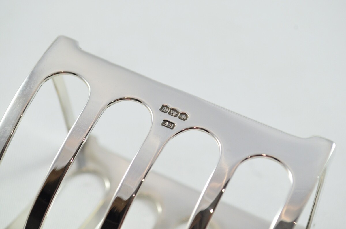 Sterling Silver Hallmarked Toast Rack Made in Sheffield 1934 - Image 4