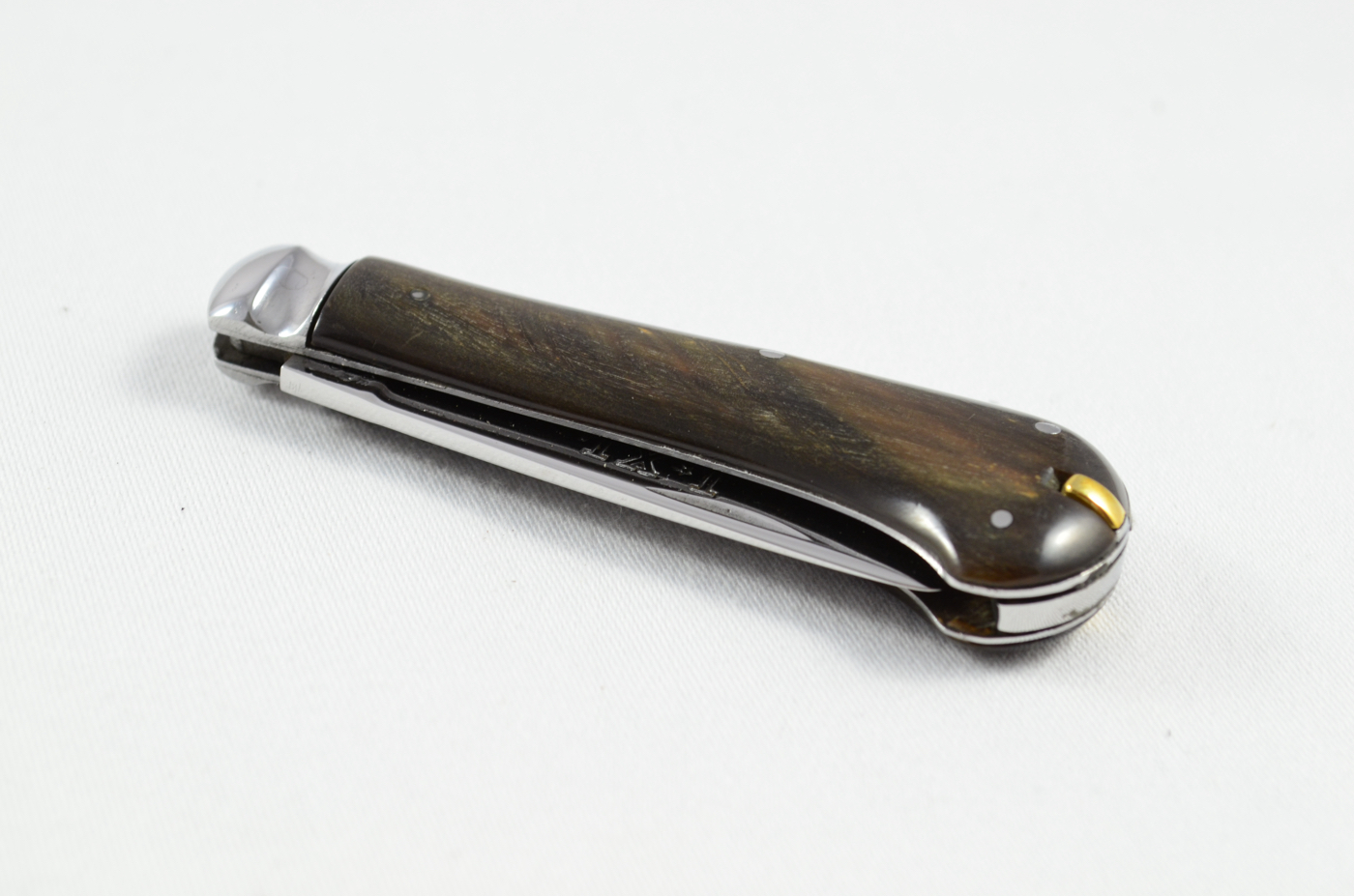 IXL Wolstenholme Penknife – 1 Blade, Toothpick & Tweezers – Buffalo Horn – c.1910 - Image 7