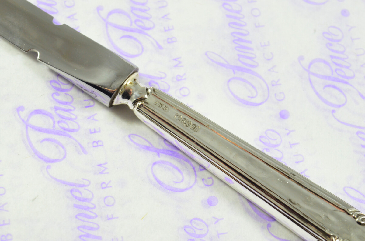C W Fletcher Elaine Pattern Sterling Silver Letter Opener Sheffield 1918 - Image 4